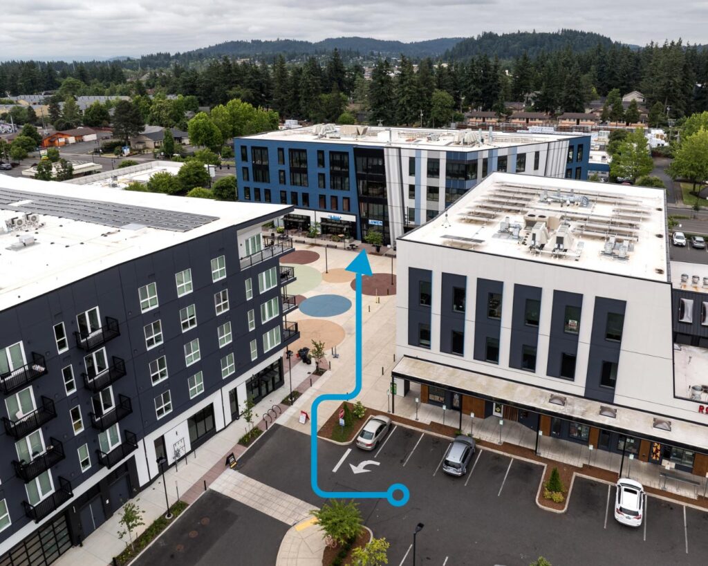 Wallace Clinic Entry route from North parking lot